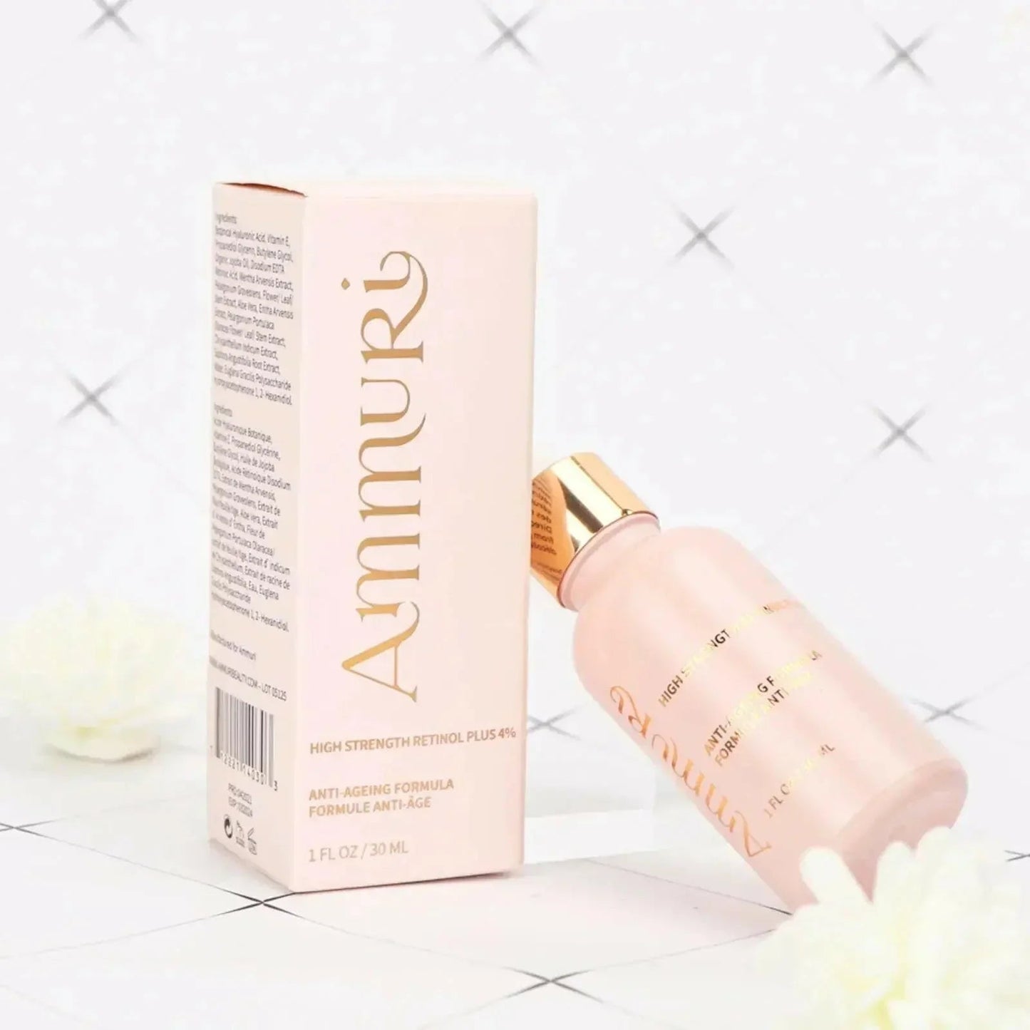Ammuri Skincare High Strength 4% Retinol Serum 30ml - PopVine Retinol Face Serum High Volume