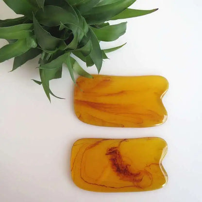 7-Piece Gua Sha Massage Tool Set Amber Scraping Boards