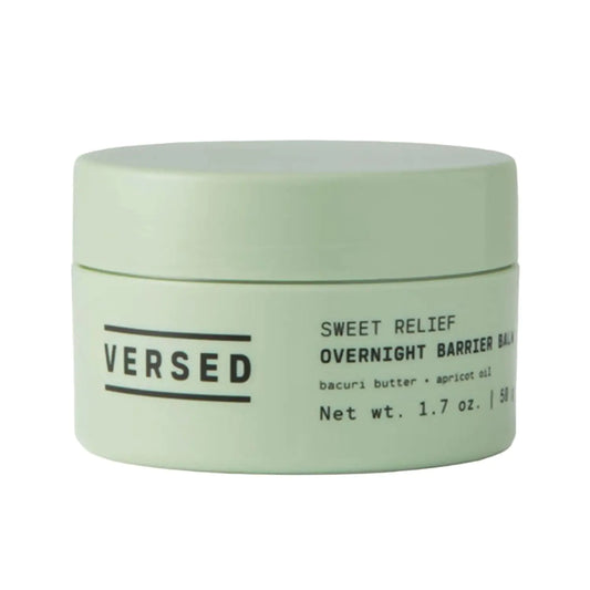 Versed Sweet Relief Night Mask + Face Balm - Intensive Overnight Moisturizing Face Mask for Redness Relief Dry Skin and Moisture Barrier Repair - Soothing & Vegan Facial Skin Care Mask (1.7 oz)