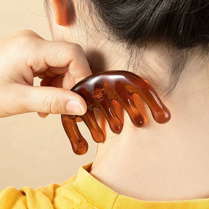 Resin Gua Sha & Scalp Massager Combo